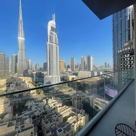 Luxury Burj Khalifa Views@Modern Tranquil Moments Apartment Dubai Exterior photo